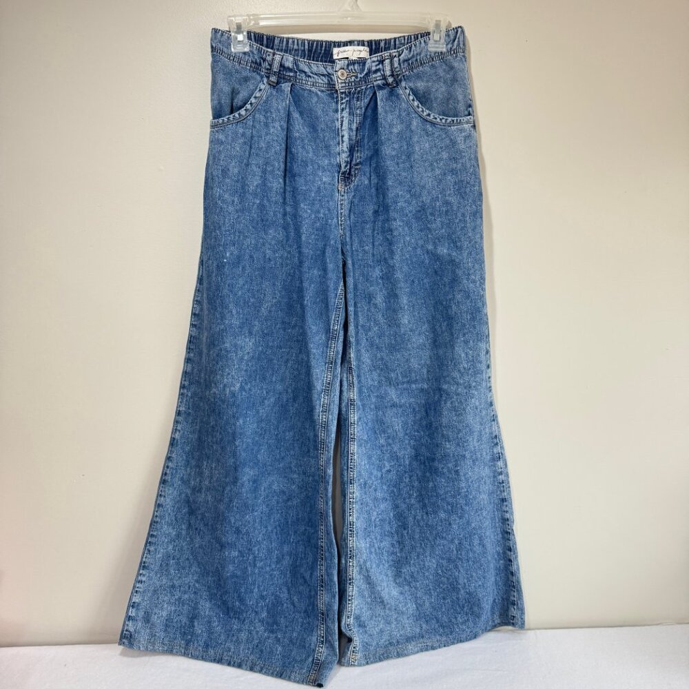 FREE PEOPLE Wide Leg Rider Denim Jeans - Picture 3 of 11